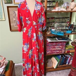 Trashy Diva Red Floral Maxi Dress